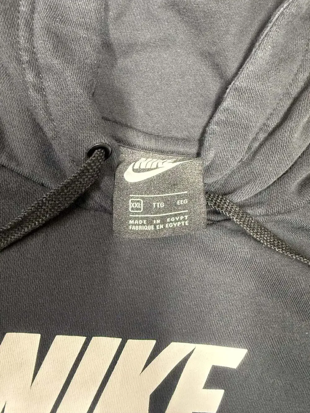 Nike New York Hoodie Size XXL Black Pullover Sweatshirt Spell Out